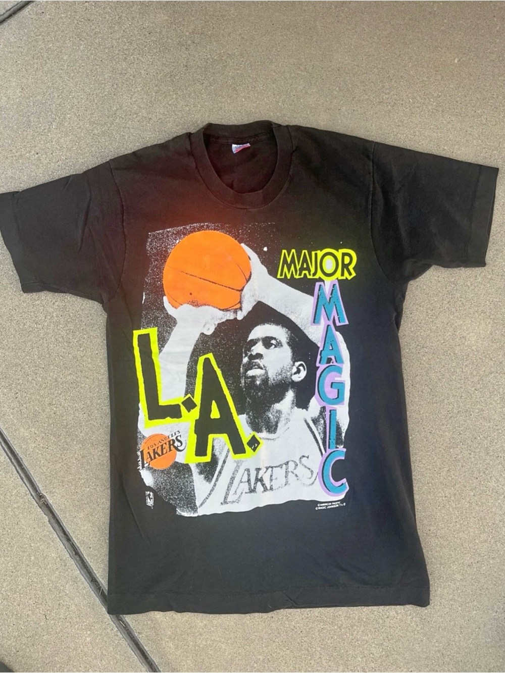 Vintage Los Angeles Lakers Magic Johnson Shirt Mens Large NBA
Basketball 90s